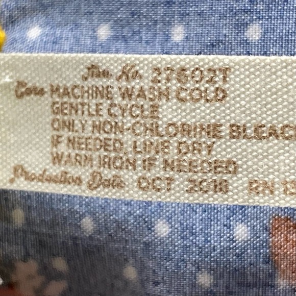 Matilda Jane Dream A Little Dream Floral Polka Dot Blouse Blue Pink Size Medium - Picture 6 of 7